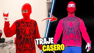 ¡COMO HACER EL TRAJE CASERO DE LA ARAÑA HUMANA SPIDERMAN  IVANSPIDEY [upl. by Meier]