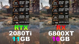 RTX 2080 Ti vs RX 6800 XT  Test in 8 Games Tested in 2024 [upl. by Skipton467]