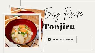 How to make Tojiru Soup  Miso Soup easyrecipe tonjirusoup homerecipe japfood [upl. by Canter]