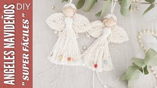 DIY COMO HACER ÁNGEL EN MACRAMÉ  ADORNOS NAVIDEÑOS CON HILO  CHRISTMAS ORNAMENTS 2019 [upl. by Chemash]