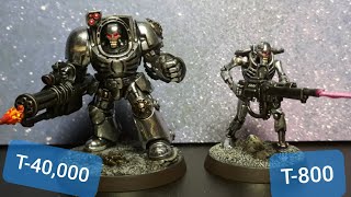 Warhammer 40k Crossover Terminator Terminators T40000 amp classic T800 [upl. by Cissie779]