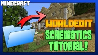 MINECRAFT  Worldedit Schematics Tutorial [upl. by Alejandrina84]