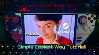 TUT Easiest Way To Install RepackQuack Games 2024 On Your Steam Deck Steam Os From Spoon Girl [upl. by Bink226]