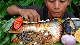 Eating pangas fish my favourite way to prepare and cook with vegetables leaves  moakhah vlogs [upl. by Casandra871]