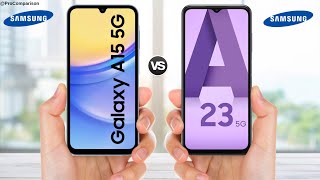 Samsung Galaxy A15 5g vs Samsung Galaxy A23 5g  Price  Specs Comparison [upl. by Atirehgram]