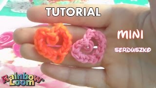 TUTORIAL  mini serduszko na dzień mamywalentynki z gumeczek Rainbow Loom ♥  tylko na szydełku [upl. by Ching]