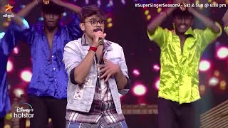 Singari Sarakku nalla sarakku song by Abhijith  Super Singer Season 9 [upl. by Nyrek]