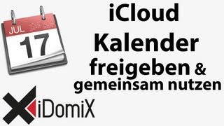 iCloud Kalender gemeinsam nutzen und freigeben [upl. by Genisia]