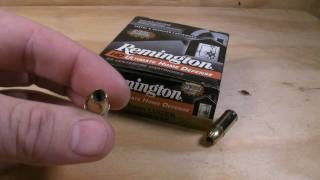 9mm Luger  Remington Ultimate Home Defense  124 Gr JHP Ammo Test [upl. by Woodson]