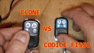 ⚡come programmare un radiocomando universale clone a 433 Mhz  tutorial [upl. by Olihs]