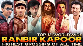 Ranbir Kapoor TOP 12 Highest Grossing Movies Worldwide  Highest Grossing INDIAN Films of All Time [upl. by Naujak]