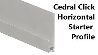 Cedral click aluminium horizontal starter profile [upl. by Gelasius578]