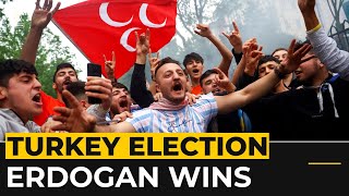 Turkey’s Erdogan celebrates presidential election runoff win [upl. by Aicittel]