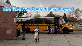 HERRICKS EAGLES arrived at Syosset Middle School 1126 [upl. by Eilak]