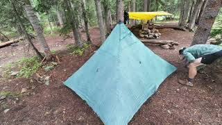 Colorado Thunderstorm Overnight Camping  HMG Ultamid 2 Tent [upl. by Anolahs]