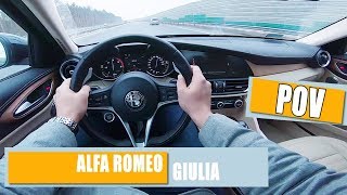 POV  Alfa Romeo GIULIA VELOCE Q4 22 JTDM [upl. by Imyaj]