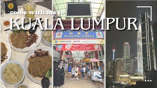 Kuala Lumpur vlog 🇲🇾 ft Petaling Street food Brickfields goreng pisang fancy date night🍴🤤 [upl. by Joellyn]