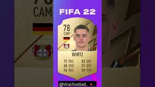 WIRTZ fifa evolution 🔥2024fifa23 fut23 fifa22 fifa football shorts skills fyp fypシ [upl. by Aigroeg608]