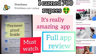 streetbees  earning app  payment proof🤑 Amazing app👌 full app review  must watch [upl. by Ainotna]