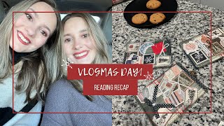 VLOGMAS BOOKMAS DAY 1🎄☃️ Reading Recap amp Book Recs [upl. by Comethuauc]