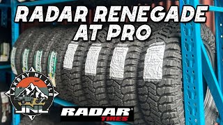 RADAR RENEGADE AT PRO  RADAR TIRES AT IBA PANG BRANDS [upl. by Jeuz]