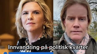 Innvandringsdebatt – Sylvi Listhaug og Tonje Brenna på politisk kvarter nrk 11 november 2024 [upl. by Acenom]