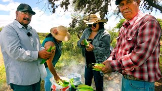 ELOTEADA con LEÑA EN EL CAMPO EL SUEÑO MEXICANO [upl. by Siryt453]