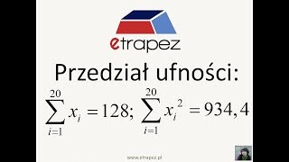 Przedział ufności dla średniej  34 eTrapez [upl. by Euqinimod820]