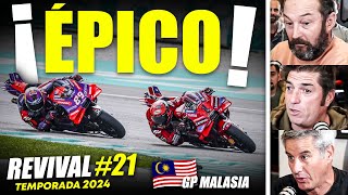 MARTÍN Y BAGNAIA DUELO ÉPICO EN MALASIA  MOTOGP [upl. by Ecitnirp]