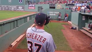 Max Scherzer Bullpen Fenway Park September 3 2013 WWWBULLPENVIDEOSCOM [upl. by Nedra]