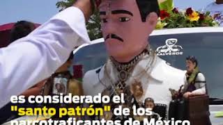 La fiesta de Jesús Malverde el quotsanto de los narcotraficantesquot [upl. by Tinya]