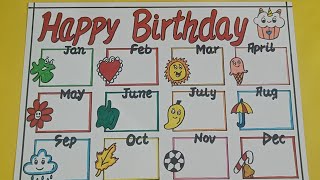 Birthday Chart ideas for School board birthdaychart chart [upl. by Freud]