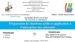 Préparation de charbons actifs et application à l’adsorption des colorants [upl. by Tioneb610]