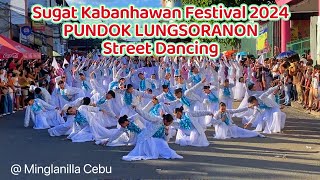 Sugat Kabanhawan Festival 2024 Street Dancing Pundok Lungsoranon at Minglanilla Cebu  Easter Sunday [upl. by Assirroc]