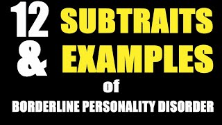 12 Subtypes amp Examples of Borderline Personality Disorder [upl. by Sirahc366]