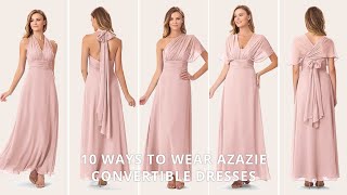 10 WAYS TO WEAR A CONVERTIBLE DRESSES [upl. by Naelopan]