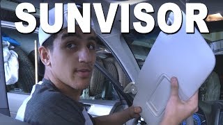 How To Remove a Sun Visor  2010 Subaru Forester [upl. by Alleb]