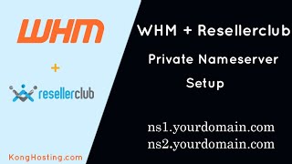 How To Setup Custom Private Nameservers In WHM And Reselleclub  Domain Nameserver [upl. by Leikeze]