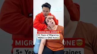 5 Years of Migraines HEALS in ONE Visit😱 neckpain Chiropractic Trending Short [upl. by Tnomel]