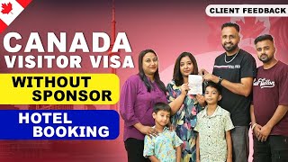 CANADA VISITOR VISA WITHOUT SPONSOR ON HOTEL BOOKING  CANADA  THE VISA OFFIC [upl. by Zavala]