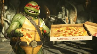 Injustice 2 TMNT Vs Harley Quinn  All IntroInteraction Dialogues amp Clash Quotes  Super Moves [upl. by Zahc412]