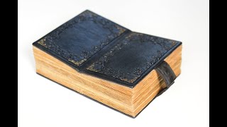 Unique 6fold notebook  Dosados  Medieval bookbinding  Leather cover [upl. by Menell977]