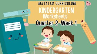 Quarter 2 Week 1 MATATAG Curriculum Kindergarten Worksheets FilipinoEnglish [upl. by Goodspeed]