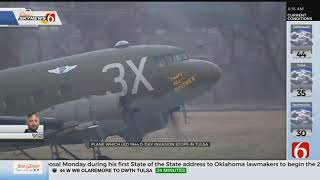 Historic C47 Airplane Arrives In Tulsa To Prepare For DDay Anniversary Trip [upl. by Buckels173]