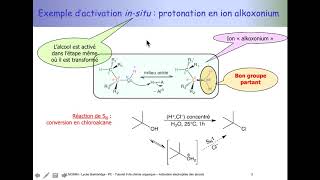 Tuto de chimie organique PCSI  activation électrophile des alcools [upl. by Ravert]