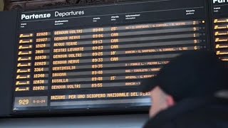 Sciopero treni corse cancellate e ritardi a Genova Brignole [upl. by Ahsinuq995]