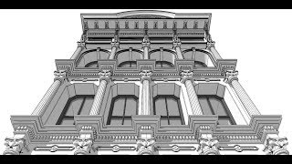 3d modeling the facade of the Stealth Building located in New York using Sketchup [upl. by Graubert]