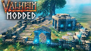 Building the Island Graveyard Modded Valheim EP31 [upl. by Olumor]