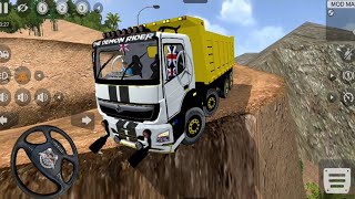 Heavy Truck Tipper driving in offroad l bus simulator indonesia off road [upl. by Idden982]