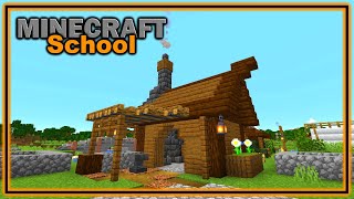 How to Build an Armourer Workshop  Minecraft School  Tutorial Lets Play  Lesson 40 [upl. by Acirderf]